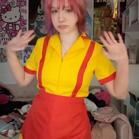2 broke girls waitress uniform cosplay costume - Picture 5 of 5